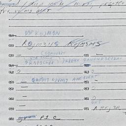 Eastern questionnaire, answ...