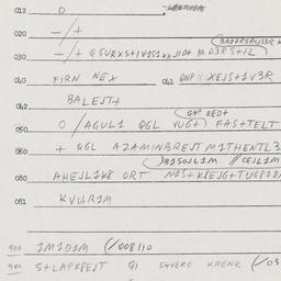 Eastern questionnaire, answ...