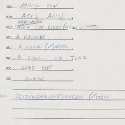 Eastern questionnaire, answ...