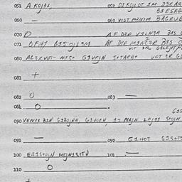Eastern questionnaire, answ...