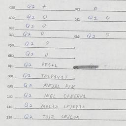 Eastern questionnaire, answ...