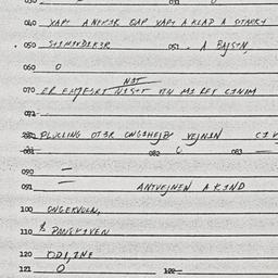 Eastern questionnaire, answ...