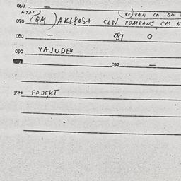 Eastern questionnaire, answ...