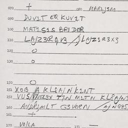 Eastern questionnaire, answ...