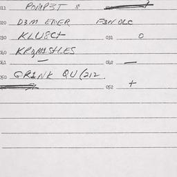 Eastern questionnaire, answ...