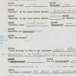 Western questionnaire, answ...