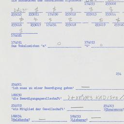 Western questionnaire, answ...