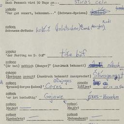 Western questionnaire, answ...
