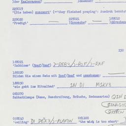 Western questionnaire, answ...