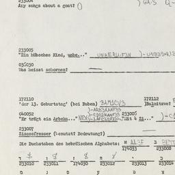 Western questionnaire, answ...