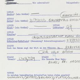 Western questionnaire, answ...
