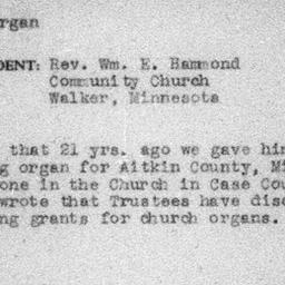Carnegie Turn-Downs, Church...