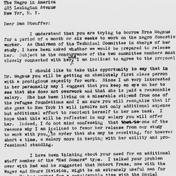 Letter from Eveline M. Burn...
