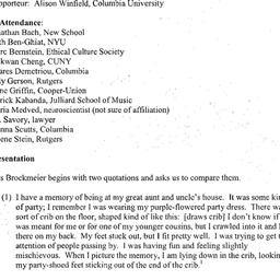 Minutes, 2004-05-04. Memory...