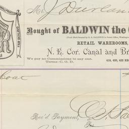 Baldwin the Clothier. Bill ...