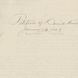 Petition of Daniel Nimham t...