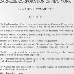 Executive Committee Meeting