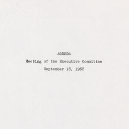 Executive Committee Meeting