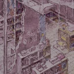 Perspective drawing, detail...