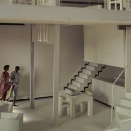 Model, interior view.