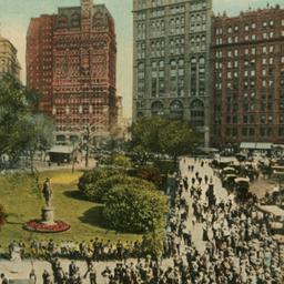 City Hall Park, Looking Tow...