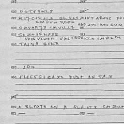 Eastern questionnaire, answ...