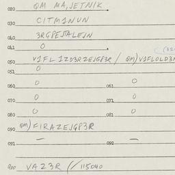 Eastern questionnaire, answ...
