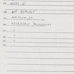 Eastern questionnaire, answ...