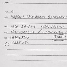 Eastern questionnaire, answ...