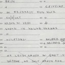 Eastern questionnaire, answ...