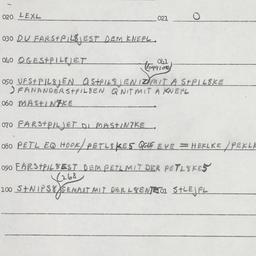 Eastern questionnaire, answ...