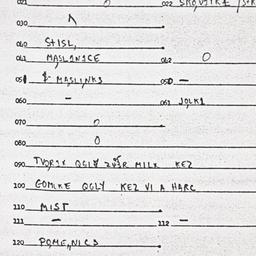 Eastern questionnaire, answ...