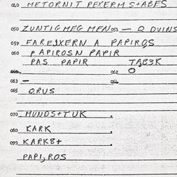 Eastern questionnaire, answ...