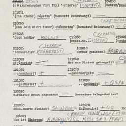 Western questionnaire, answ...