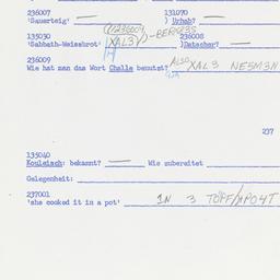 Western questionnaire, answ...