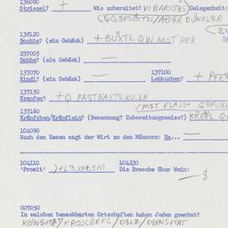 Western questionnaire, answ...