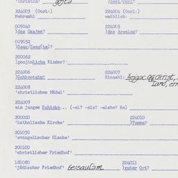 Western questionnaire, answ...