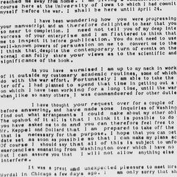 Letter from Louis Wirth to ...