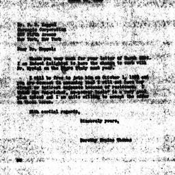 Letter from Dorothy Swaine ...