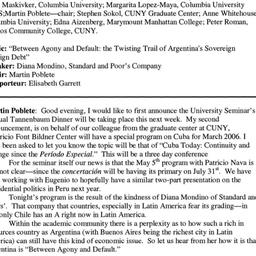 Minutes, 2005-04-07. Latin ...