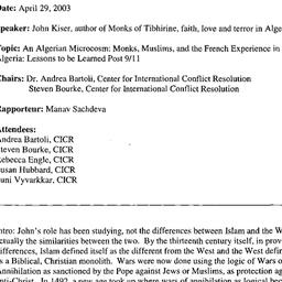 Minutes, 2003-04-29. Confli...