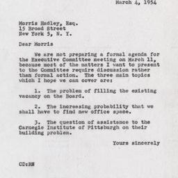 Correspondence-To Morris Ha...