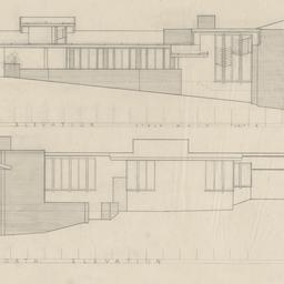 South, north elevations