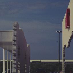 Exterior view, layered faca...