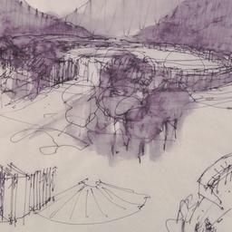 Aerial view, sketches