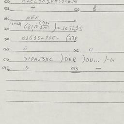 Eastern questionnaire, answ...