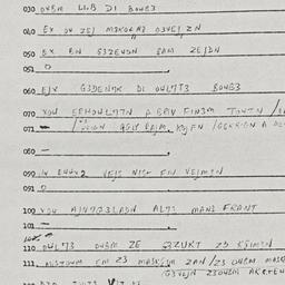 Eastern questionnaire, answ...