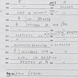 Eastern questionnaire, answ...