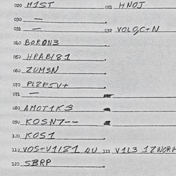 Eastern questionnaire, answ...