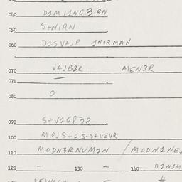 Eastern questionnaire, answ...